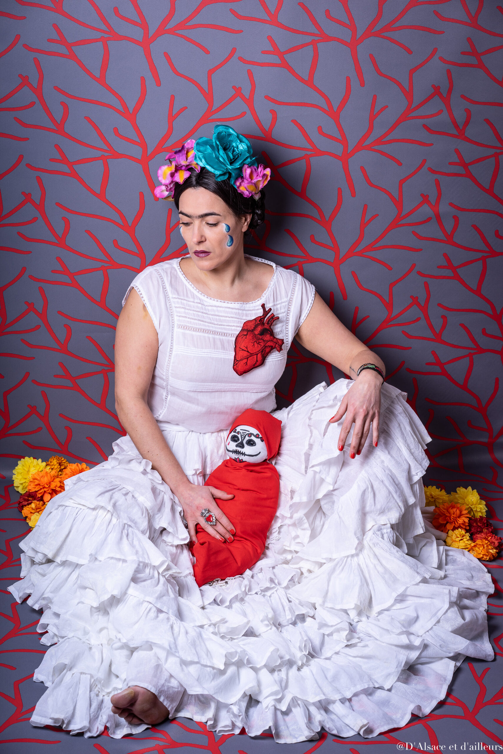 alt="Hommage à l'artiste-peintre mexicaine, Frida Kahlo - © Corinne Longhi"